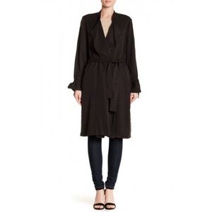 Sandwash Twill Drape Trench Coat (out of stock)